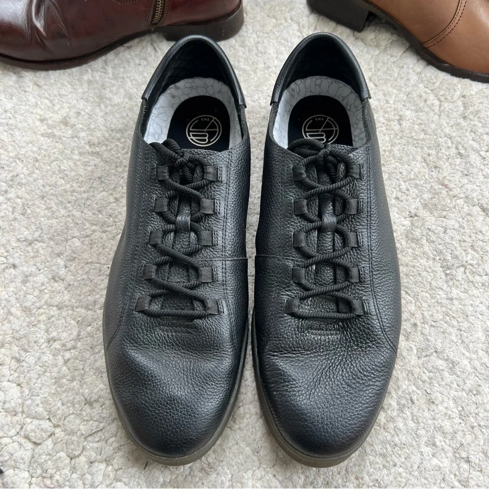 Dr. Scholl's Shoes Men's Pebble Black Leather Nikola Sneakers Size 12M - Picture 2 of 12